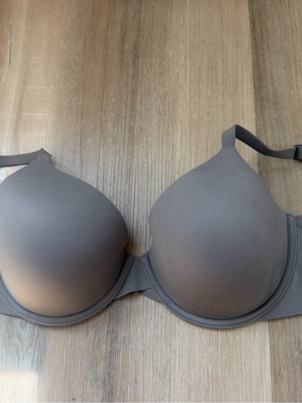 Calvin Klein Smooth Molded T-Shirt Bra - Taupe Gray
